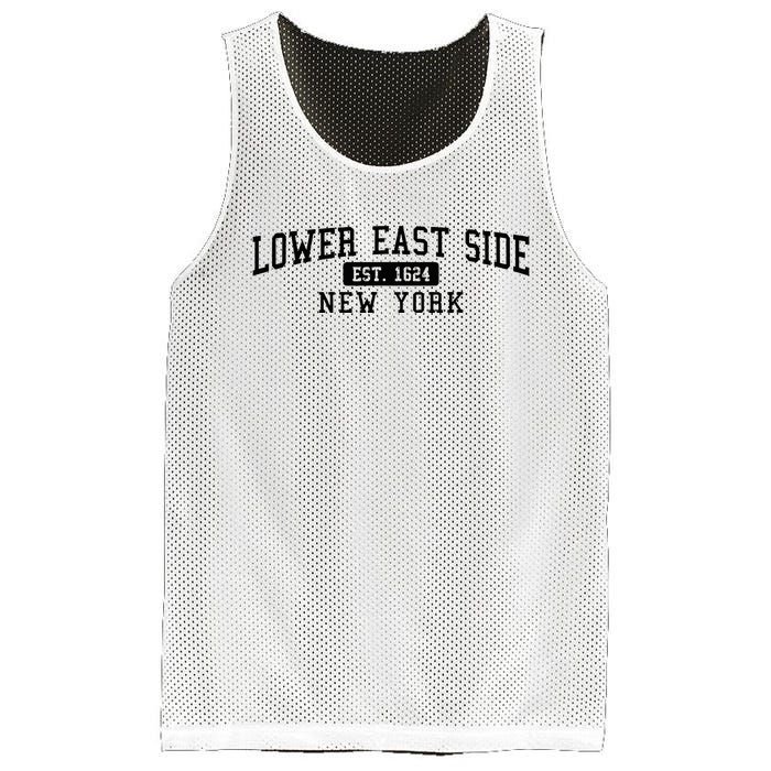 Lower East Side Manhattan New York Mesh Reversible Basketball Jersey Tank