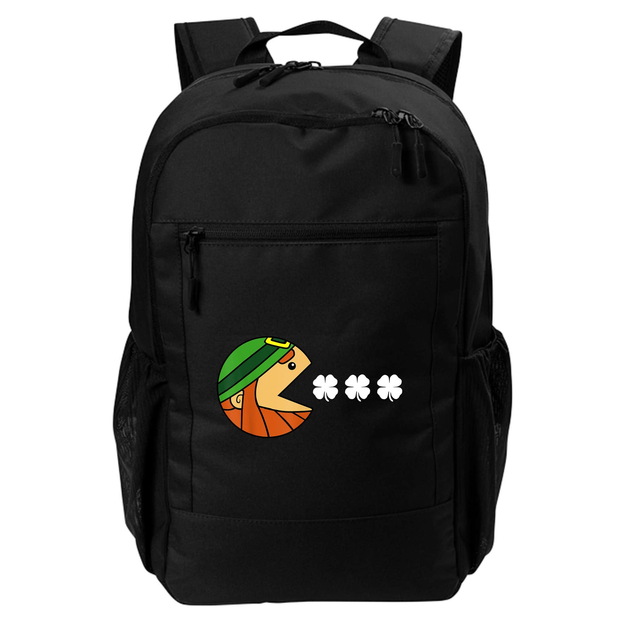 Leprechaun Eating Shamrock Backpack