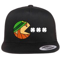 Leprechaun Eating Shamrock Flatbill Hat