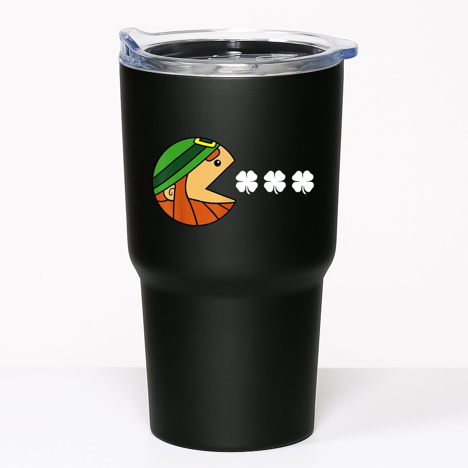 Leprechaun Eating Shamrock Tumbler