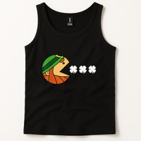 Leprechaun Eating Shamrock Tank Top