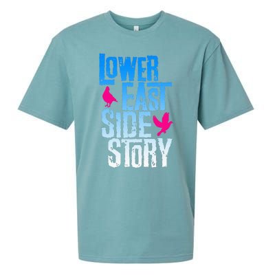 Lower East Side Story Blue Sueded Cloud Jersey T-Shirt