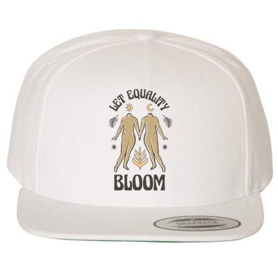 Let Equality Bloom Wool Snapback Cap