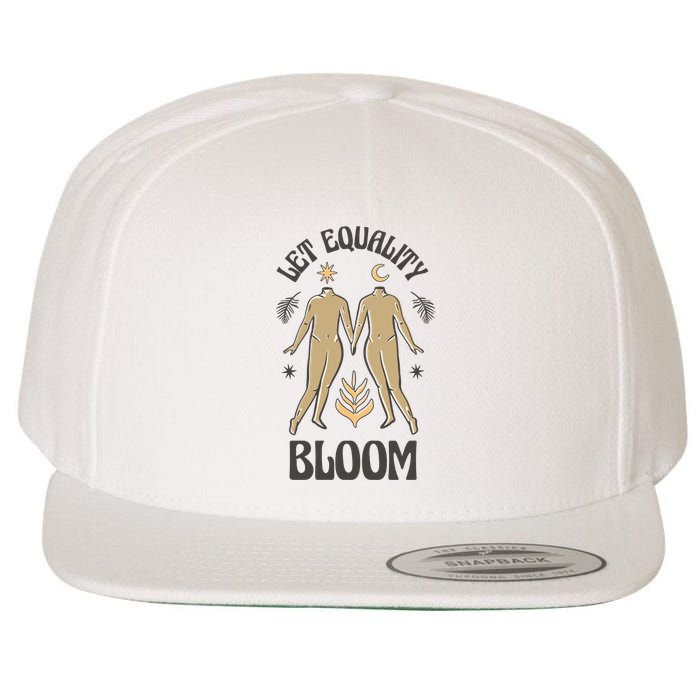 Let Equality Bloom Wool Snapback Cap