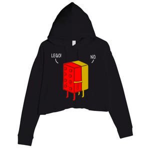 Let Go No Funny Crop Fleece Hoodie