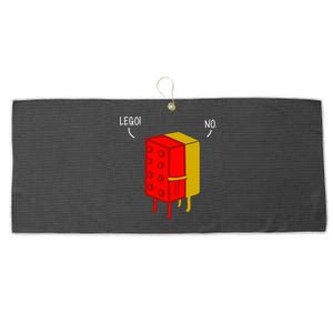 Let Go No Funny Large Microfiber Waffle Golf Towel