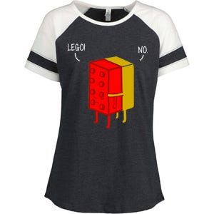 Let Go No Funny Enza Ladies Jersey Colorblock Tee