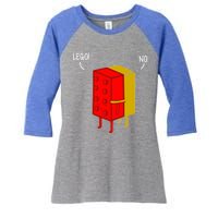 Let Go No Funny Women's Tri-Blend 3/4-Sleeve Raglan Shirt