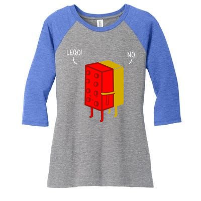 Let Go No Funny Women's Tri-Blend 3/4-Sleeve Raglan Shirt