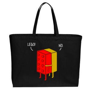 Let Go No Funny Cotton Canvas Jumbo Tote