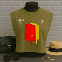 Let Go No Funny Garment-Dyed Women's Muscle Tee