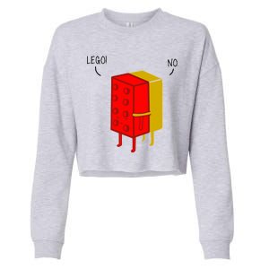 Let Go No Funny Cropped Pullover Crew