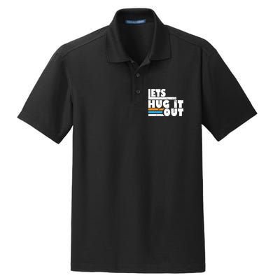 Let Hug It Out Dry Zone Grid Polo