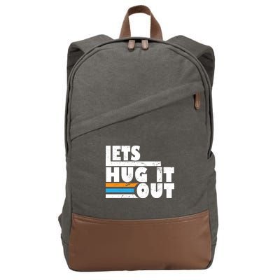 Let Hug It Out Cotton Canvas Backpack