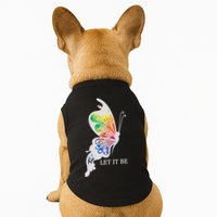 Let It Be Colorful Butterfly Doggie Tank
