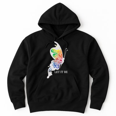 Let It Be Colorful Butterfly Hoodie