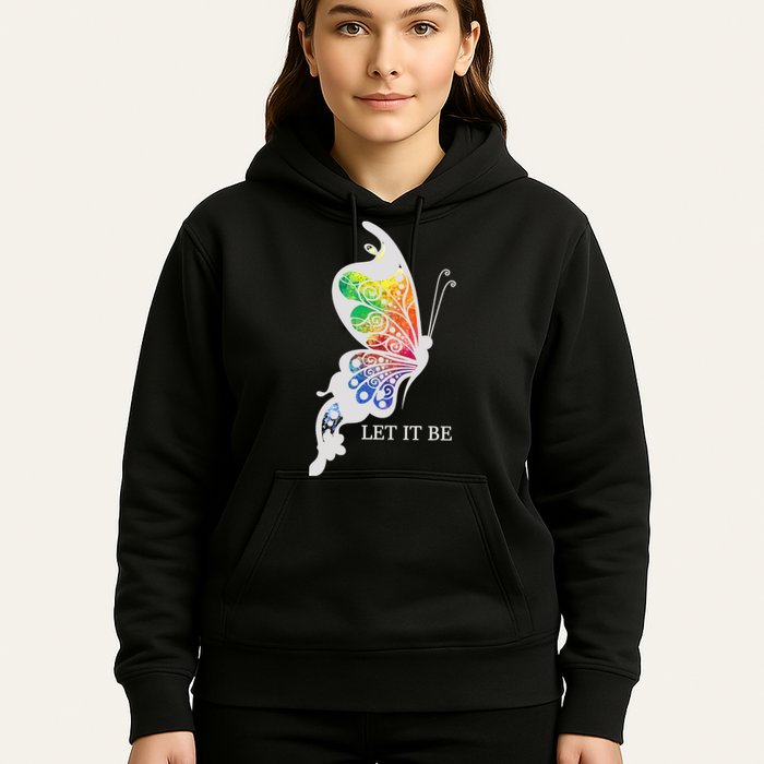 Let It Be Colorful Butterfly Hoodie