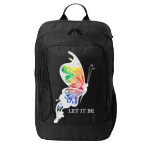 Let It Be Colorful Butterfly City Backpack