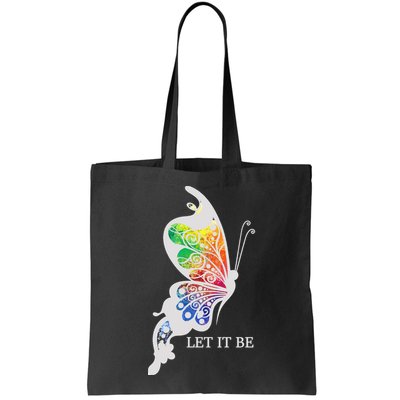 Let It Be Colorful Butterfly Bag