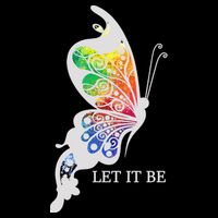 Let It Be Colorful Butterfly Premium T-Shirt