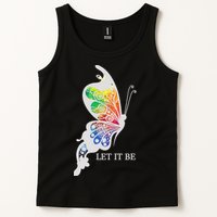 Let It Be Colorful Butterfly Tank Top