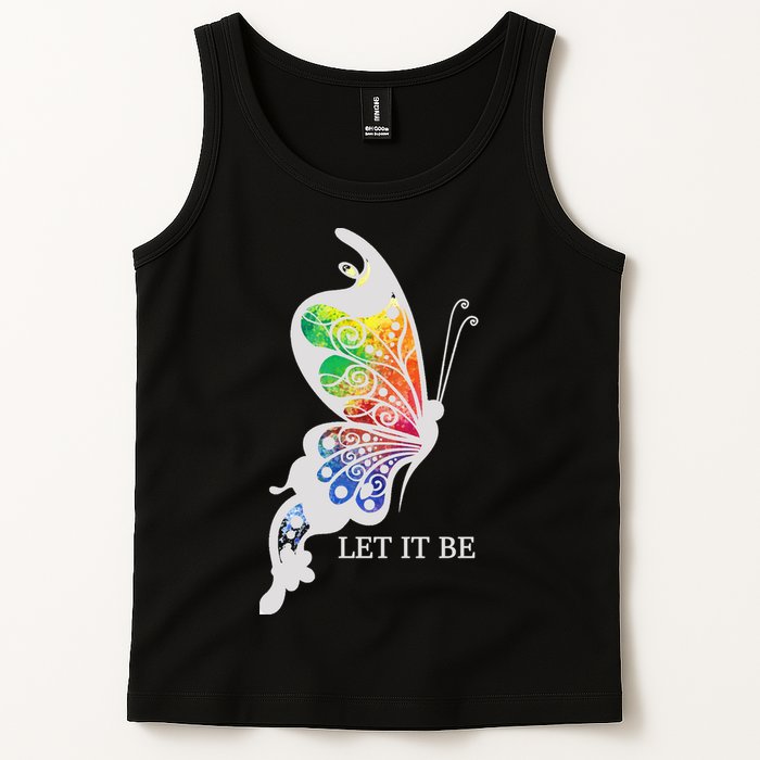 Let It Be Colorful Butterfly Tank Top