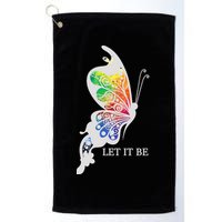 Let It Be Colorful Butterfly Golf Towel
