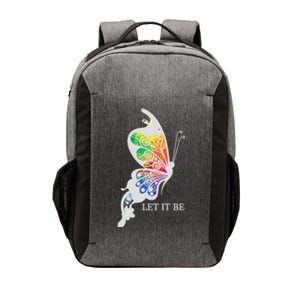 Let It Be Colorful Butterfly Vector Backpack