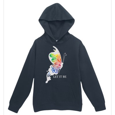 Let It Be Colorful Butterfly Urban Pullover Hoodie