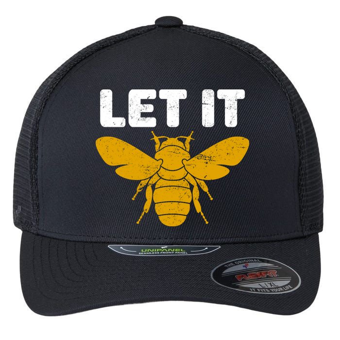 Let It Bee Flexfit Unipanel Trucker Cap
