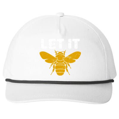 Let It Bee Snapback Five-Panel Rope Hat