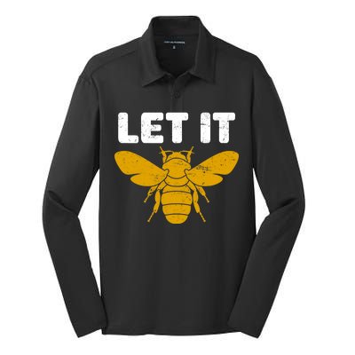 Let It Bee Silk Touch Performance Long Sleeve Polo