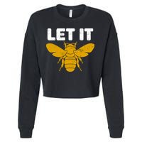 Let It Bee Cropped Pullover Crew