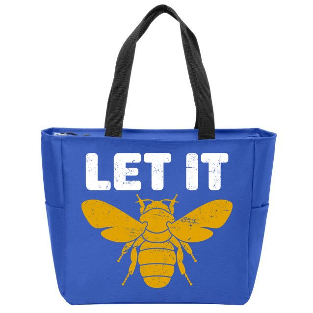 Let It Bee Zip Tote Bag