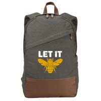 Let It Bee Cotton Canvas Backpack