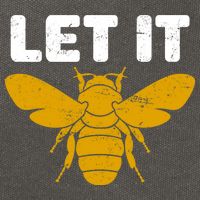 Let It Bee Cotton Canvas Backpack