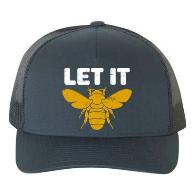 Let It Bee Yupoong Adult 5-Panel Trucker Hat