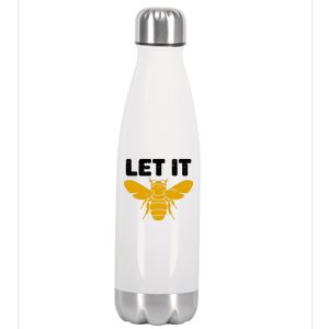 Let It Bee Stainless Steel Insulated Water Bottle