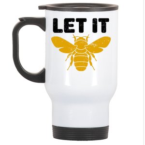 Let It Bee Stainless Steel Travel Mug