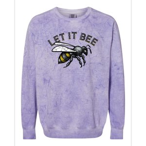 Let It Bee Funny Bumble Colorblast Crewneck Sweatshirt