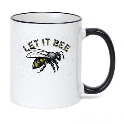 Let It Bee Funny Bumble 11oz Black Color Changing Mug