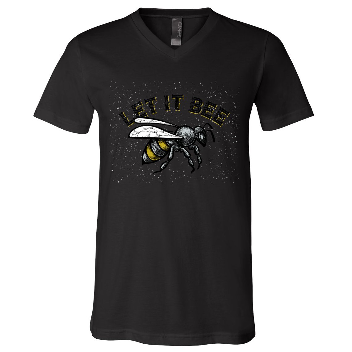Let It Bee Funny Bumble V-Neck T-Shirt