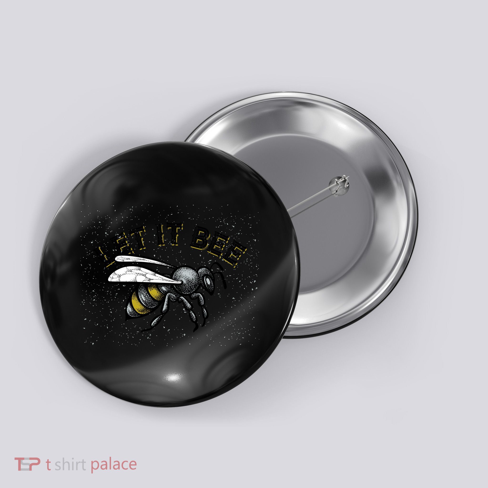 Let It Bee Funny Bumble Button