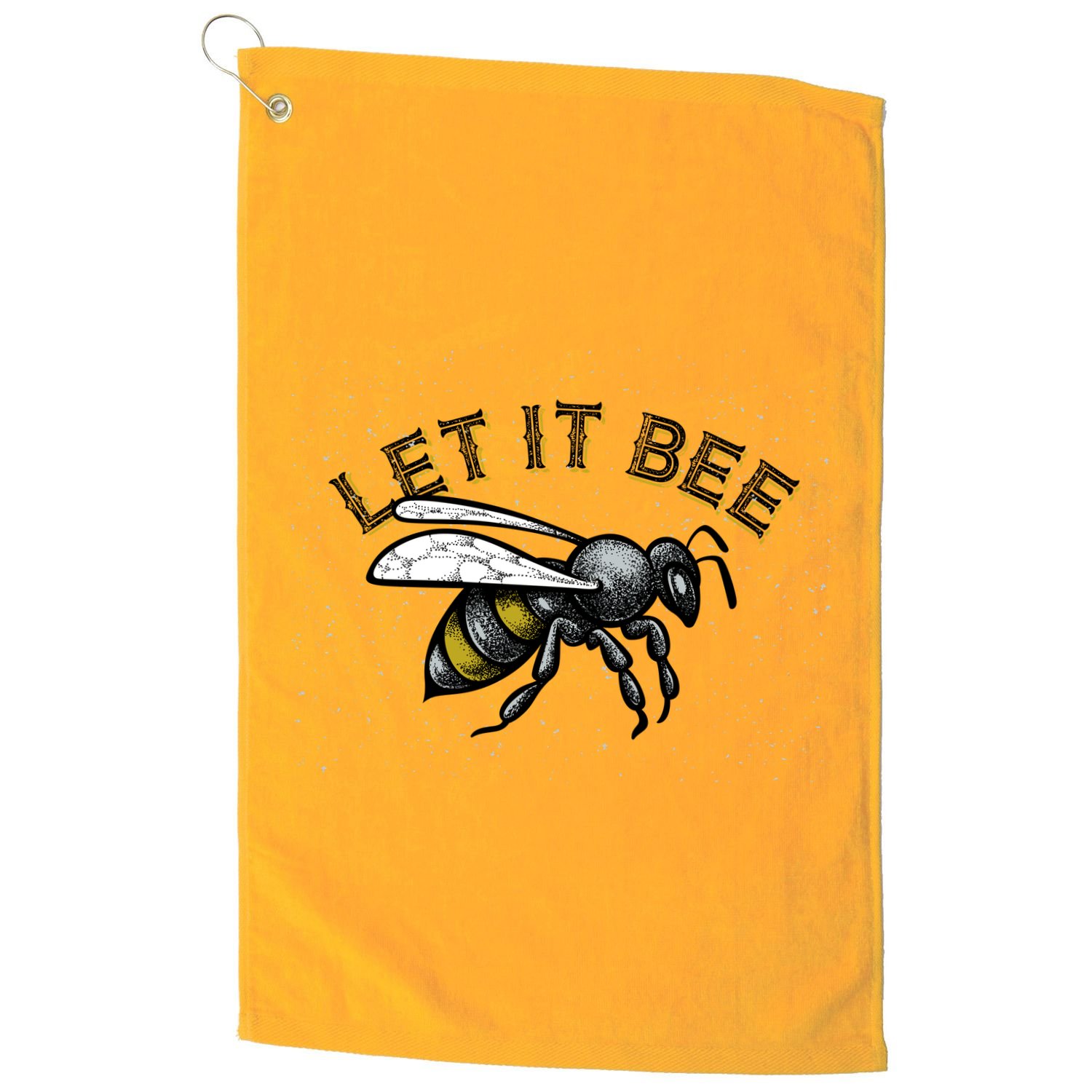 Let It Bee Funny Bumble Golf Towel