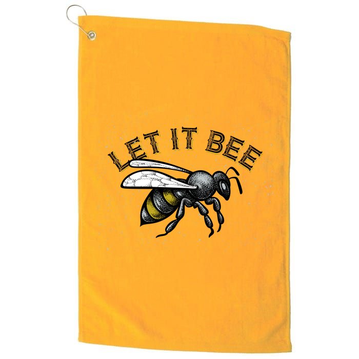 Let It Bee Funny Bumble Platinum Collection Golf Towel