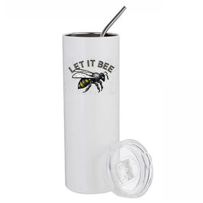 Let It Bee Funny Bumble Stainless Steel Tumbler