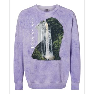 Let It Flow Waterfall Art Colorblast Crewneck Sweatshirt