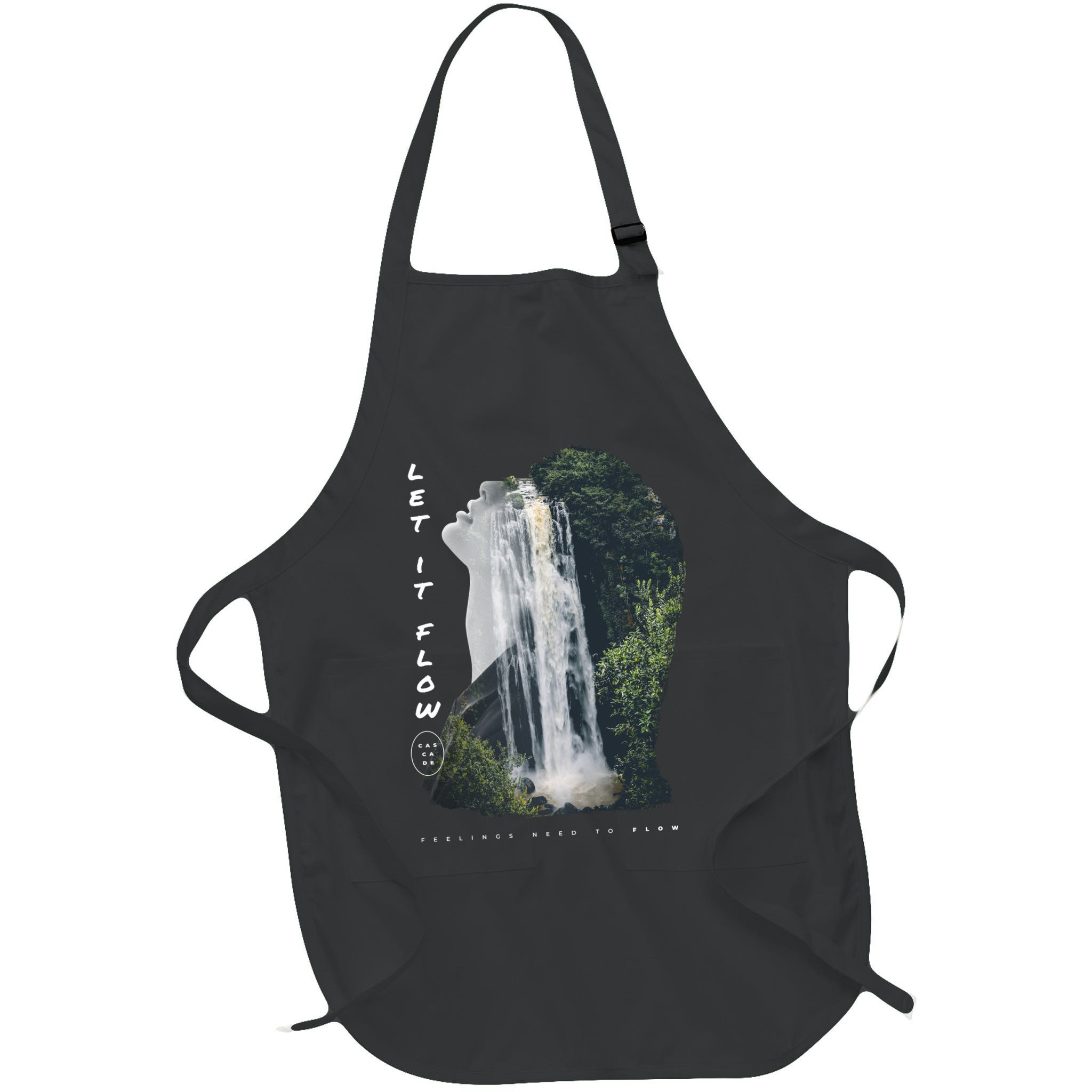 Let It Flow Waterfall Art Apron