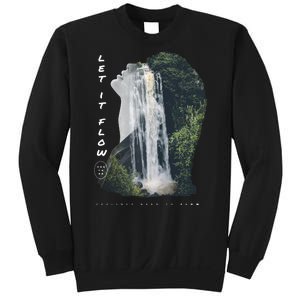 Let It Flow Waterfall Art Sweatshirt