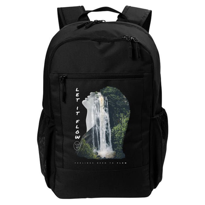 Let It Flow Waterfall Art Backpack